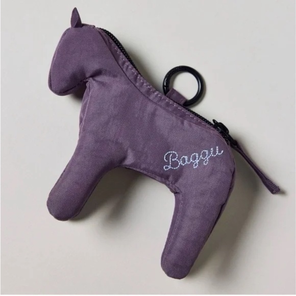 NWT Limited Edition Baggu Horse Charm - Dusty Violet - Picture 1 of 4